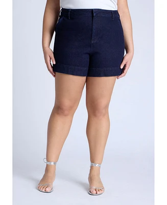 Eloquii Plus Trouser Denim Short
