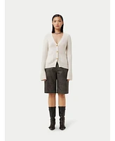 Gobi Cashmere Women's Buttoned V-Neck Cardigan