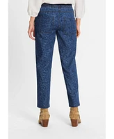 Olsen Women's Lisa Fit Paisley Denim Pant
