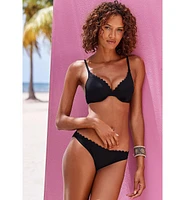 Lascana Women's Scalloped Underwire Bikini Swimsuit Top