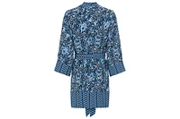 Olsen Women's Ikat Print Kimono Robe