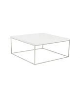 Metal Square Coffee Table for Modern Living Room Decor