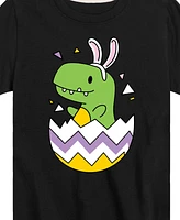 Hybrid Big Boys Happy Easter Dino Egg Graphic T-Shirt