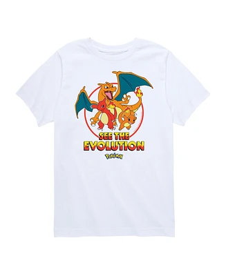 Hybrid Big Boys Pokemon See The Evolution Graphic T-Shirt