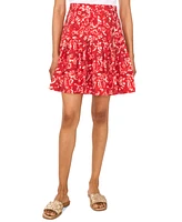1.state Women's Sewn-Pleat-Yoke Mini Skirt