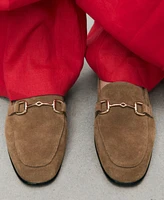 Mango Women's Buckle Leather Moccasins