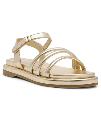 Anne Klein Women's Ellen Strappy Footbed Flat Sandals