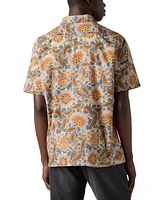 Levi's Men's Sunset Short Sleeve Floral Print Button-Front Camp Shirt