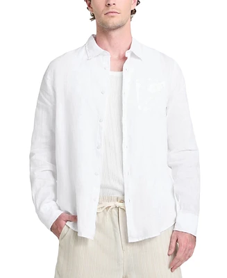 Guess Men's Napa Relaxed-Fit Textured Button-Down Shirt