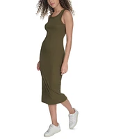 Starter Women's Cotton-Blend Ribbed-Knit Tank Dress