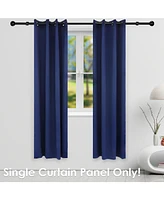 52 x 95-Inch Outdoor Blackout Curtain with Grommet Top - Includes Tiebacks Blue