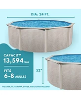Aquarian Phoenix 24' x 52" Round Frame Above Ground Swimming Pool without Liner
