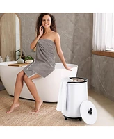 23L Large Luxury Bucket-Style Towel Warmer with Fragrant Disc Holder