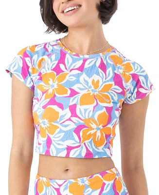 Roxy Juniors' Topanga Canyon Cropped Rash Guard