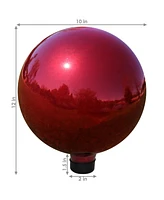 Indoor/Outdoor Reflective Mirrored Surface Garden Gazing Globe Ball with Stemmed Bottom and Rubber Cap