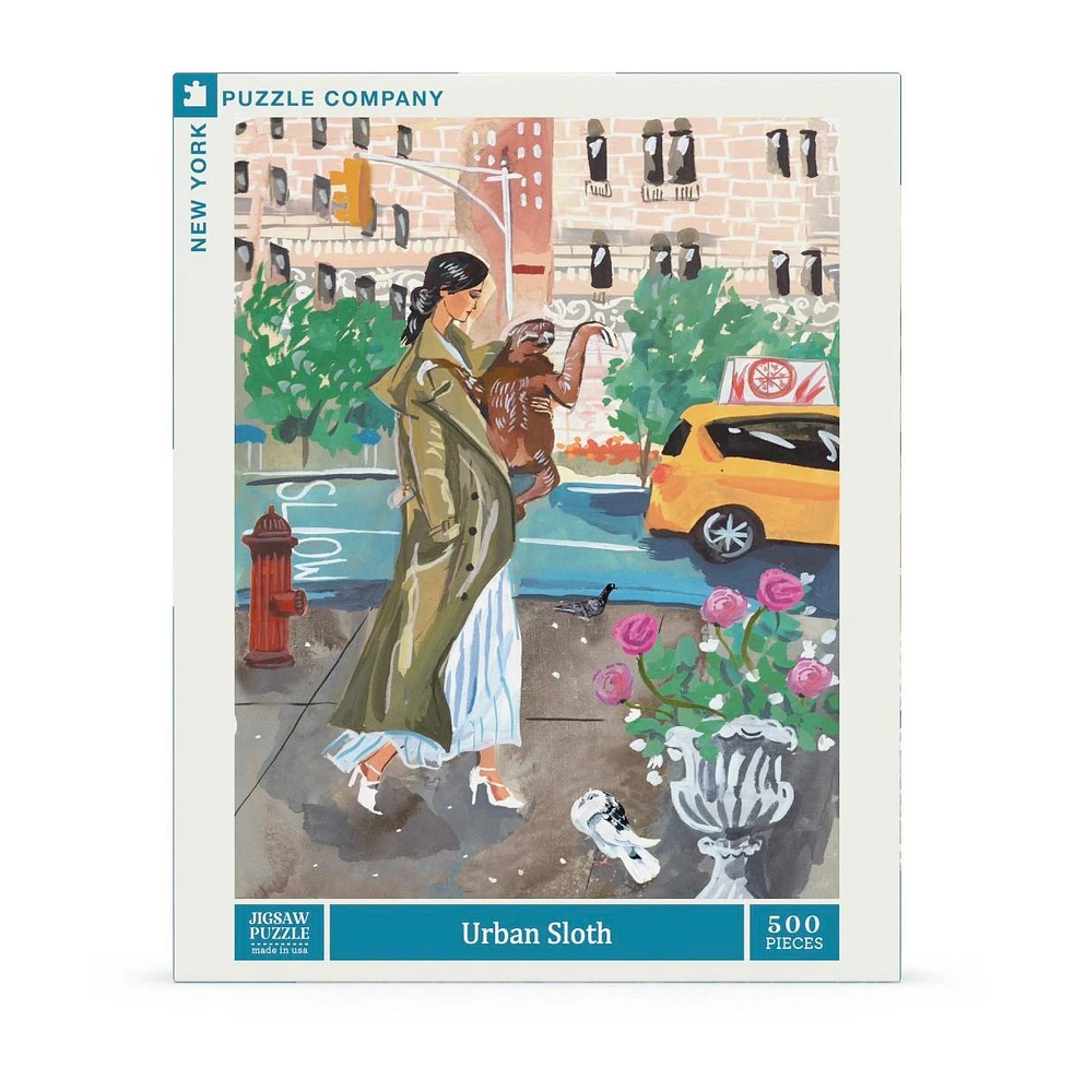 New York Puzzle Company Urban Sloth 500 Piece Puzzle
