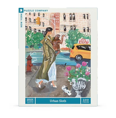 New York Puzzle Company Urban Sloth 500 Piece Puzzle