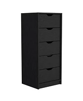 Manufactured Wood 5-Drawer Tall Narrow Dresser