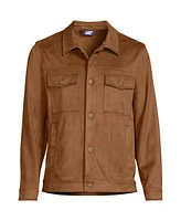 Lands' End Women's Unisex Faux Suede Trucker Jacket