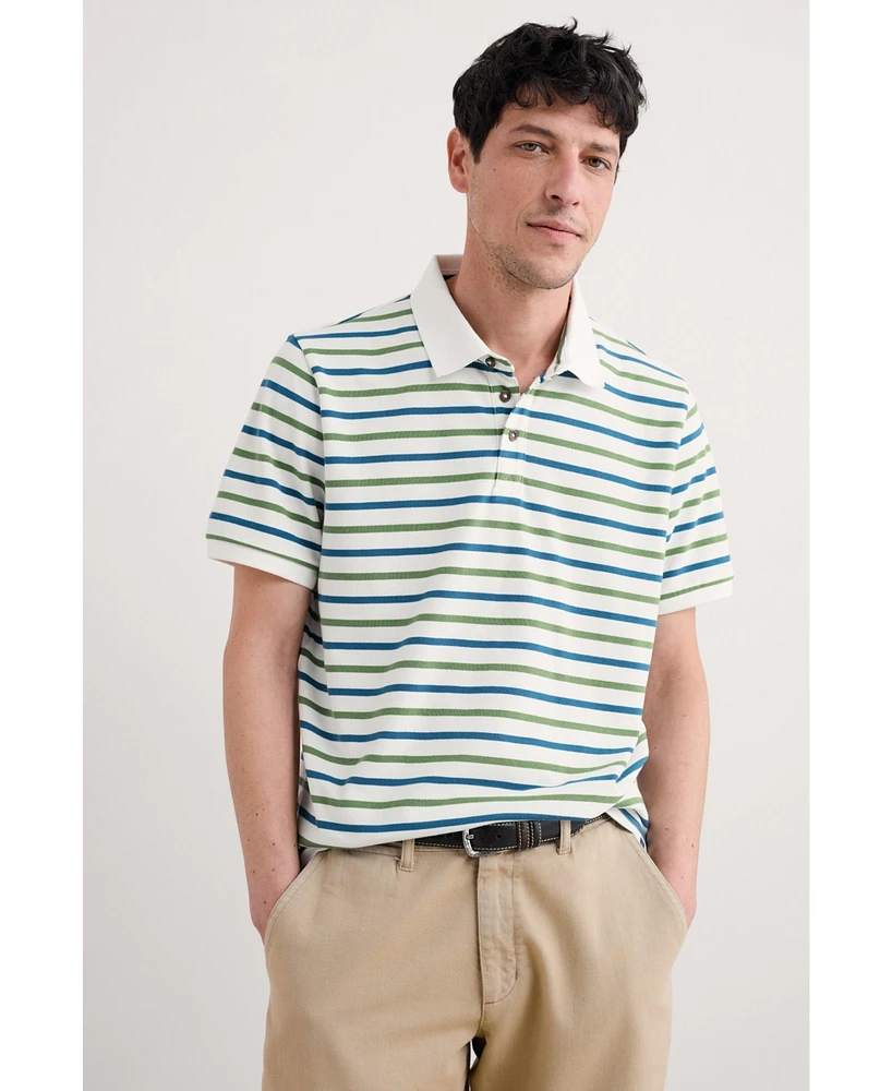 Seasalt Cornwall Men's Balefire Stripe Polo