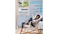 Zafro 12000 Btu Smart Inverter Window Air Conditioner Ac Unit, Air Conditioner Compatible with Alexa and Google Home, Cools Rooms up to 550 Sq. Ft, Re