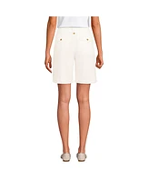 Lands' End Women's Soft Polish High Rise Pleated 10" Shorts