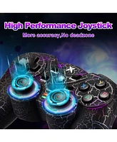 Double vibration Wireless Controller with Rgb Led Lights Turbo Function for Windows 7/8/10/11