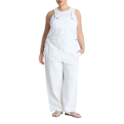 Eloquii Plus Denim Overalls