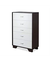 Sturdy Five-Drawer Chest for Closet Bedroom or Guest Room