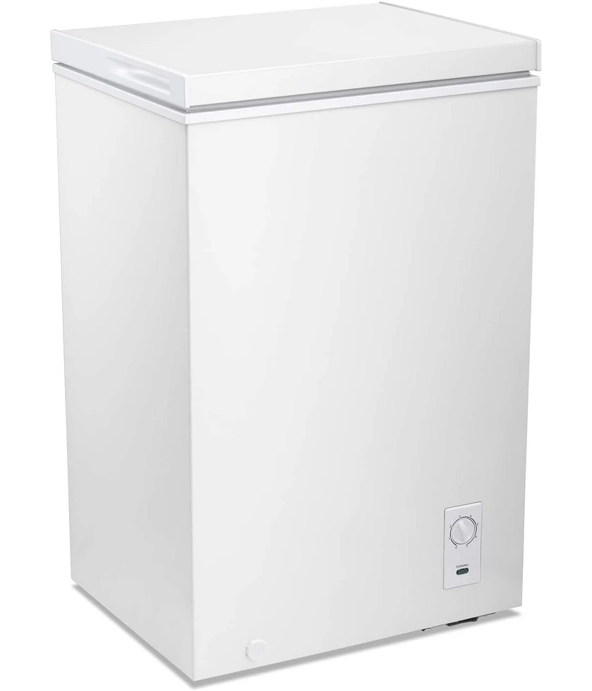 Zafro 2.7 Cu Ft Compact Chest Freezer with Removable Basket, Adjustable Temp from 6.8°F to