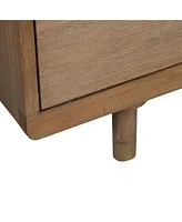 Sturdy 2-Drawer Nightstand for Bedroom or Living Room Storage
