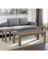 Set of Three Nesting Coffee Tables – Versatile and Sleek