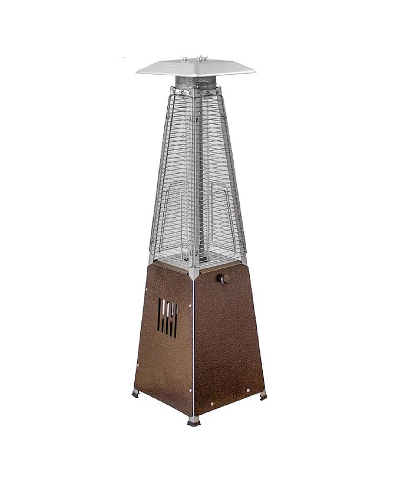 9500 Btu Steel Propane Triangular Pyramid Tabletop Patio Heater
