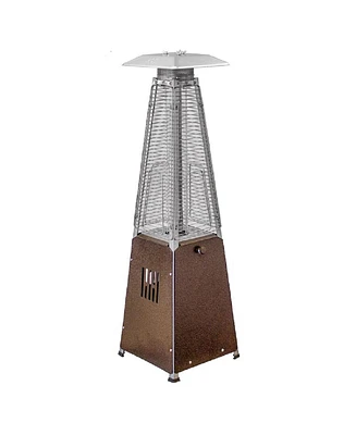 9500 Btu Steel Propane Triangular Pyramid Tabletop Patio Heater