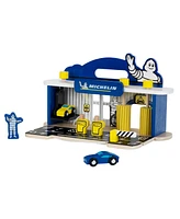 Theo Klein Michelin Car Service Station Kids Toy with 2 Cars for Ages 3 and Up