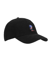 Sonic the Hedgehog Men's I'm Outta Here Black Unstructured Baseball Cap