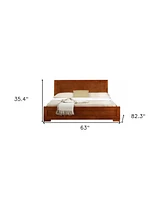 Bed Frame Solid and Manufactured Wood – Durable Construction