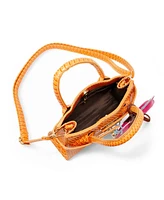 Tiny Treats + Zomi Gems Girls Crocodile Pony Handbag, Orange