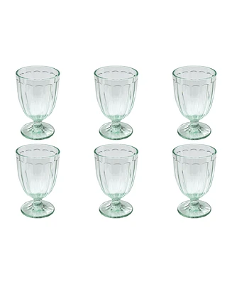 TarHong Simple Scallop Jumbo Glasses, Set of 6