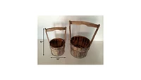 Wood Garden Planter Set – 2 Pieces for Outdoor Landscaping