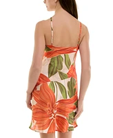 Bcx Juniors' Halter-Neck Floral Placement Print Bodycon Dress