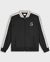 Mode of One Men's Relaxed-Fit Contrast Paneled Full-Zip Tricot Track Jacket, Exclusively at Macy's