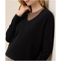 Pact Women's Organic Cotton Classic Fine Knit Relaxed Sweater