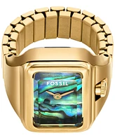 Fossil Women's Raquel Two-Hand Stainless Steel Ring Watch, 14mm