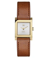 Mvmt Women's Marquee Square Brown Leather Strap Watch, 22mm