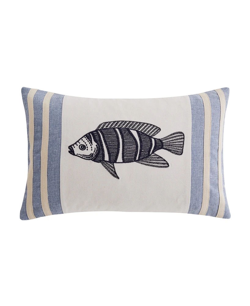Levtex Cambria Embroidered Decorative Pillow, 14" x 18"