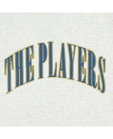 Barstool Golf Men's Heather Gray The Players Striped Pullover Sweatshirt