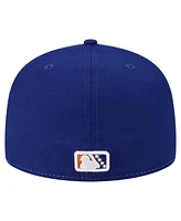 New Era Men's White/Orange Durham Bulls Authentic Collection 59FIFTY Hat