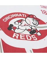 Mitchell & Ness Men's White Cincinnati Reds Cooperstown Collection Team Origins Premium T-Shirt