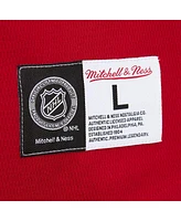 Mitchell & Ness Men's Red Chicago Blackhawks Thermal Henley Long Sleeve T-Shirt